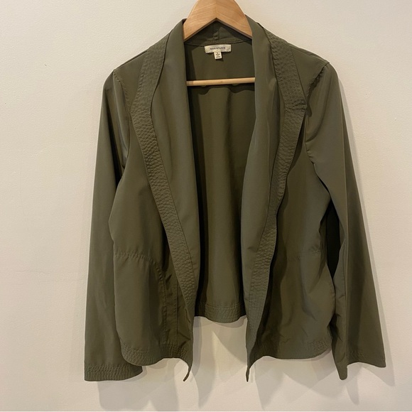 Open front jacket army green size large - Picture 1 of 12